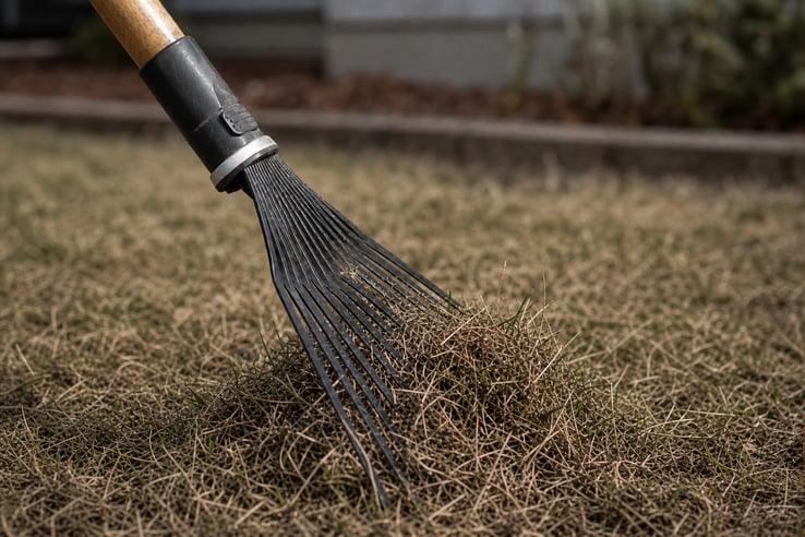Close Up Of Realistic Residential Yard