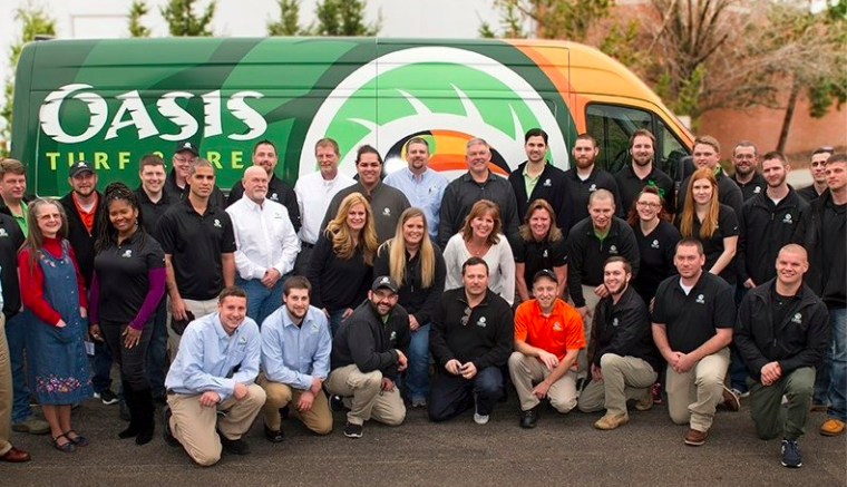 Oasis turf and Tree lawn care team