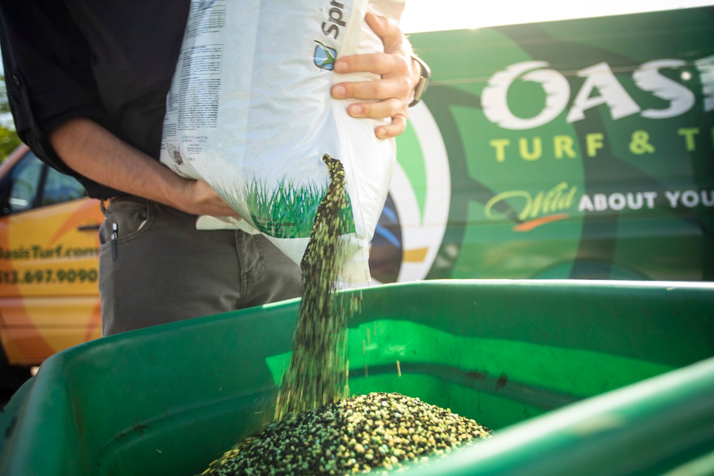 High quality fertilizer and bionutrition go further for the quality of the grass