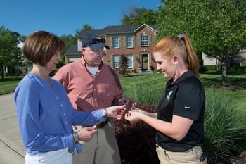 Tree and shrub professional providing plant health care