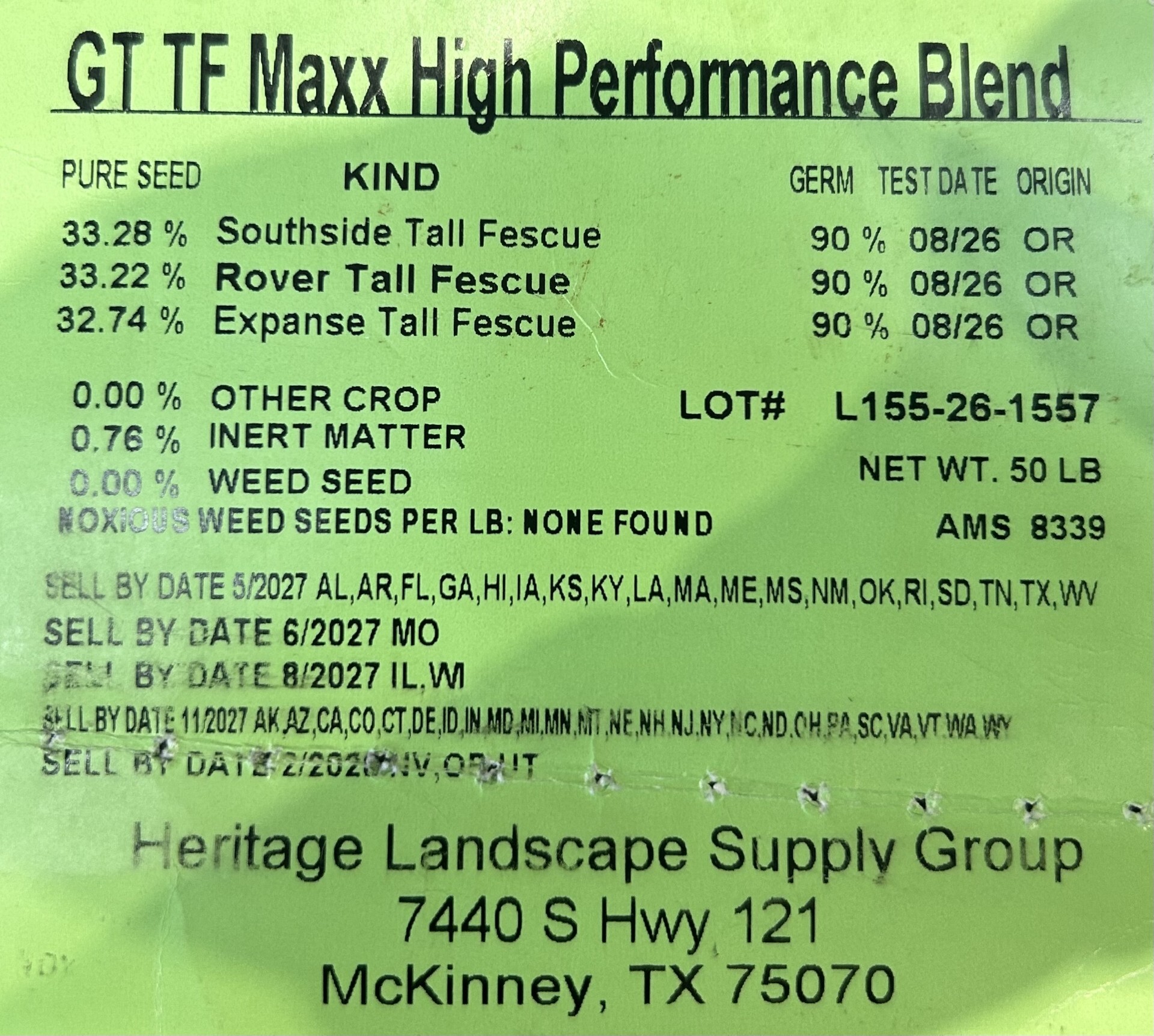 seed label